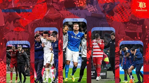 Bóng đá bị đẩy tới giới hạn vì chấn thương